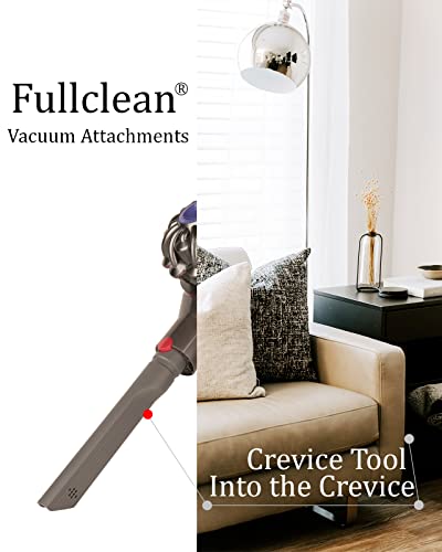 Fulllclean Crevice Tool Attachment Compatible with Dyson Cordless Vacuum | Compatible with Gen5 V15 V15s V12 V11 V10 V9 V8 V7 Vacuum Cleaner Accessories Replacement Parts Brush Nozzle