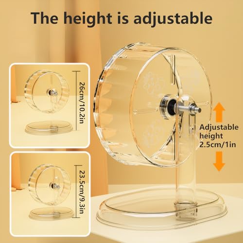 7.1in Small Hamster Wheel for Dwarf Hamsters (7.1inch) | 7.1 inch exercise wheel designed for dwarf hamsters. Smooth, quiet spinning for safe night time running. Easy to clean - size: 7.1inch
