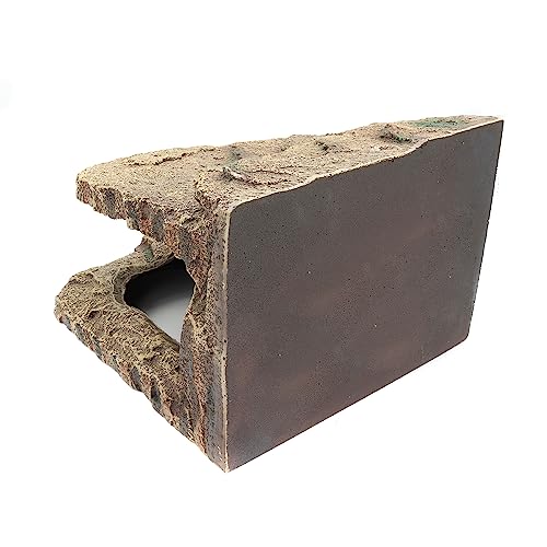 Resin Reptile Hideouts Cave Habitat Decor, B- Extra Large | For Gecko, Leopard Lizards, Toad, Turtle