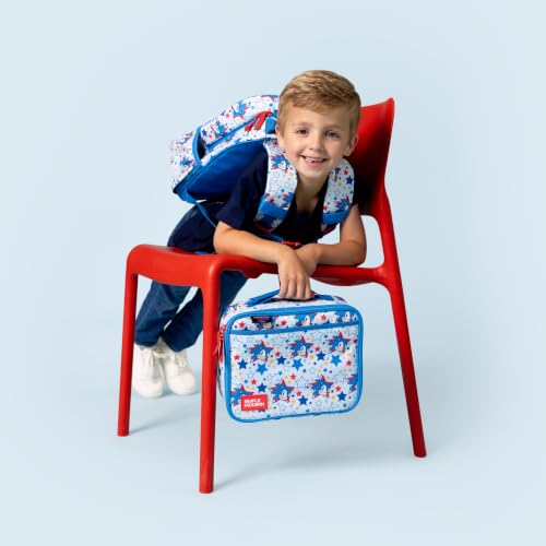 Simple Modern Sonic the Hedgehog Kids Lunch Box & Lunch Bag for School | Hadley Cute Lunch Box for Girls, Boys, Toddlers | Fits Bento Box, Lunch Containers | Small Lunch Bag | Sonic the Hedgehog - color: Sonic: Stars