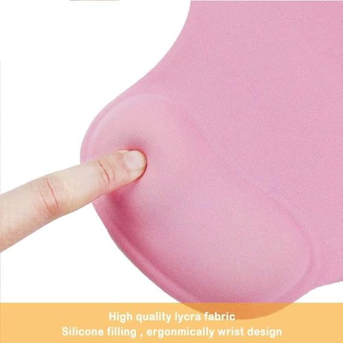 Office Mousepad with Gel Wrist Support - Ergonomic Gaming Desktop Mouse Pad Wrist Rest - Design Gamepad Mat Rubber Base for Laptop Computer -Silicone Non-Slip Special-Textured Surface (09Dark Grey) - color: 09Dark Grey