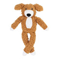 DODODOLA Dog Toys Partial Stuffing Squeaky Teething Chew Toy for Medium Large Dogs - color: Tan Dog