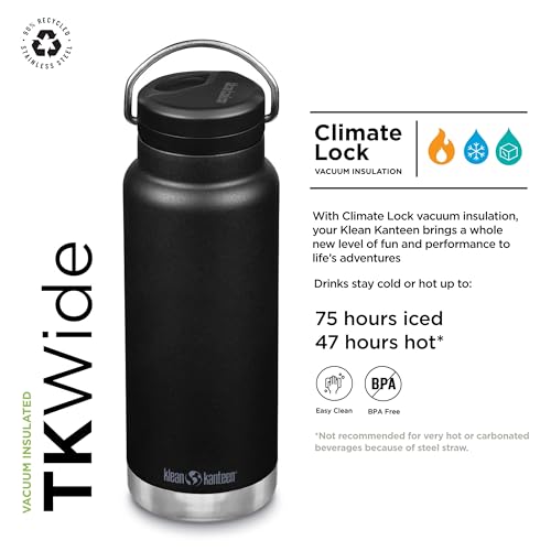 TKWide 32oz (w/ Twist Cap) - Black - color: Black