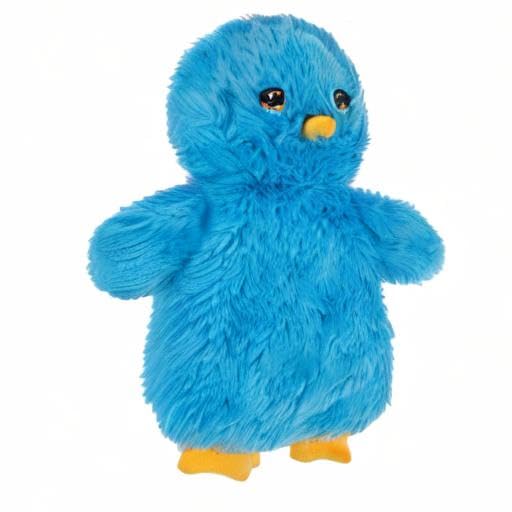 Best Pet Supplies Interactive Squeaky Dog Toy - Baby Chicken, Blue | Stuffing Free Body, Soft, Squeaks & Crinkles, No Mess, Perfect for Moderate Chewers, Toss and Fetch Play - color: Crinkle Chicken (Blue), size: Large