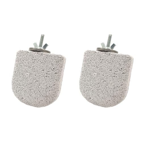 Shelltech Pumice Ledge Lava Ledge for Birds Chinchillas, Climbing Ledge Teeth Grinding Beak Grinding Block Perch Stand for Hamsters Chinchillas Parrots (2 Pack - Small Ledge) - size: 2 Pack - Small Ledge