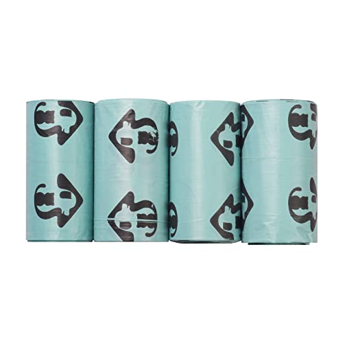 60 Count Cat Litter Waste Poop Bags Scented for Cat Litter Scoop, Cat Litter Clump & Poop Bags, Cat Litter Poop Clump, Super Thick, Durable, Easy Clean Up Litter Pan Bags for Pet Cats, Green - color: Green