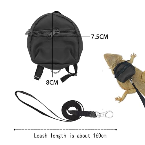 Bearded Dragon Backpack Carrier,Reptile Portable Backpack Carrier with Small Backpack Harness Leash Set,Space Capsule Clear Bubble Window Travel Backpack for Lizard Travel,Guinea Pig,Rabbit - color: Blue