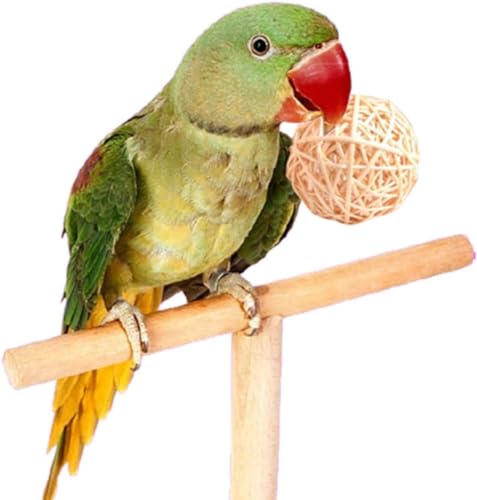 Large Bird Toys, Parrot Chew Toys Bird Toys, 1.97 inch 20 Pcs Rattan Wicker Balls Parakeet Chewing Toys, for Budgies Conures Hamsters Bunny Toy, Decoration for DIY Craft Party Wedding - size: 20pcs-1.97 inches