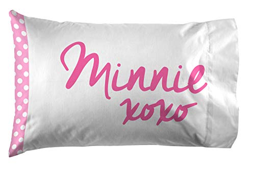 Jay Franco Kids Sheet Set with Fitted, Flat Sheets & Pillow Cover - Ultra-Soft Bedding with Pillowcase for Room Decor, White - Minnie Mouse, 3 Piece Twin - color: White - Minnie Mouse, size: 3 Piece Twin