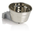 Lixit® Stainless Steel Kennel Food or Water Bowl - Non Spill Hanging Removable Crate Bowls - Carrier Cage Dish for Dogs or Cats for Feeding and Drinking (Stainless Steel, 20 Ounce (Pack of 2)) - size: 20 oz (Pack of 2)