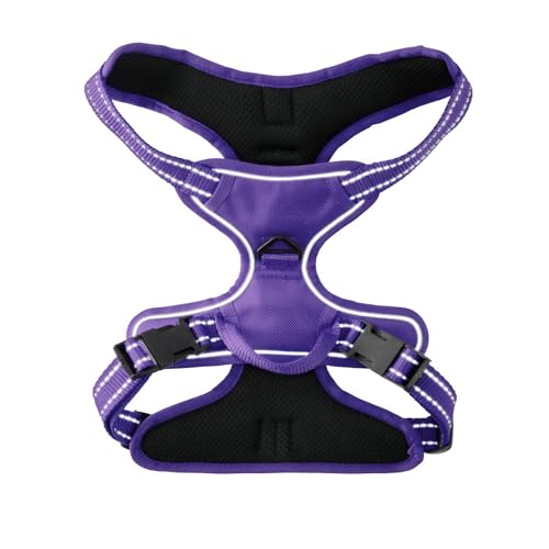 Pet Passion MAX - THE Hardy Reflective Harness, Purple, X-Small - color: PURPLE, size: X-Small (5-12 lbs)