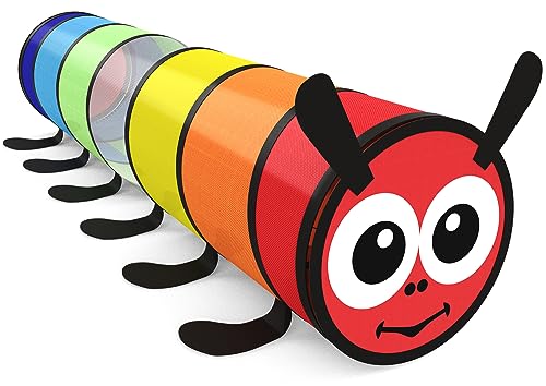 Kids Play Tunnel for Toddlers 1-3 Colorful Pop Up Baby Tunnel for Kids to Crawl Through 6 Foot with Breathable Mesh Collapsible Toddler Toys Gift for Children or Dog