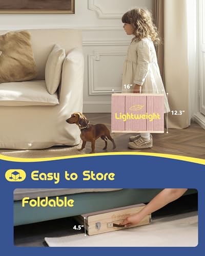 Small Dog Ramp for Couch, Joint & Spine Support, Anti-Slip, Foldable