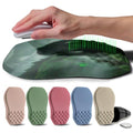 Ergonomic Raised Mouse Pad Wrist Support with Bilateral Slope Memory Foam Mousepad for Wrist Rest and Carpal Tunnel Pain Relief 11.8x7.9〃Green Mountain - color: Green Mountain