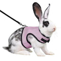 Rabbit Harness and Leash Set Bunny Clothes Guinea Pig Mesh Vest Pink L | Rabbits Leash Set Bunny Vest Adjustable Clothes Escape Proof Walking Small Animal Pets Rat Squirrel Ferret Harness Leash L - color: Pink, size: L Chest 7.8-11.8",For Adult Rabbits