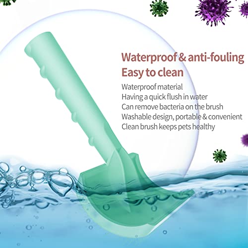 Dog Slicker Bursh for Goldendoodles Toy Poodles Fluff Shedding. | Soft Bristles,Curved Brushes for Dogs Cats,Thick Long Curly Hair Fluffy Matted Hair,Remove Tangles,Mats,Knots,Loose Fur.25mm. - color: green