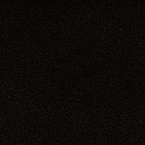 Polar Fleece Solid Black, Fabric by the Yard - color: Black