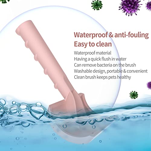Dog Slicker Brush for Poodles Doodles Fluffy Deshedding Loose Hair. | Super Dense Soft Slicker Brush for Dogs,Grooming Brush for Matted Long Thick Curly Fur,Fluff Shedding Tangles Knots.25mm. - color: pink