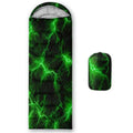 QOOMO Camping Sleeping Bags,3 Season Warm & Cool Weather,Lightweight,Waterproof Sleeping Bags for Adults & Kids,Traveling,and Outdoors,Camping Gear Equipment - color: Green Lighting 1