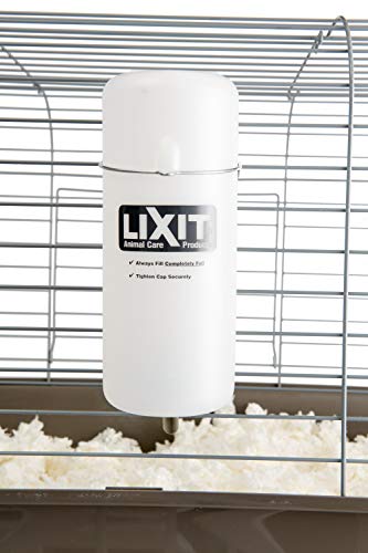 Lixit Wide Mouth BPA-Free Water Bottles with Colorful Graphics for Guinea Pigs, Rats, Chinchillas and Other Small Animals. (32oz)