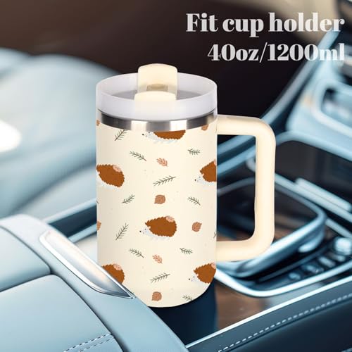 momocici 40oz Hedgehogs Tumbler with Handle Gifts for Women.Hedgehog Lover Cups Tumbler Gifts for Women.40 oz Birthday Christmas Hedgehog Cup Tumblers for Hedgehogs Lover. - style: Hedgehog