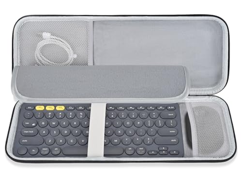Hard Keyboard Carrying Case Sleeve Cover for Logitech Pebble 2 Combo，Logitech Pebble Keys 2 K380s K380 with Pebble Mouse 2 M350s M350 Wireless Mouse Travel Bag Protective Storage Bag - size: K380s