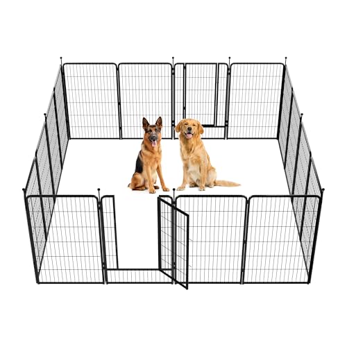 FXW Instant Dog Playpen, RV Camping, Outdoor & Yard, 45" H, 16 Panels | Portable, Easy setup, Heavy-duty, DIY layouts, For Large Dogs, Patented - size: 45"H