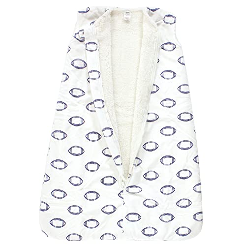 Hudson Baby Unisex Baby Mink with Sherpa Inner Sleeping Bag, Sack, Blanket, Football, 12-18 Months (Pack of 2) - color: Football, size: 12-18 Months (Pack of 2)