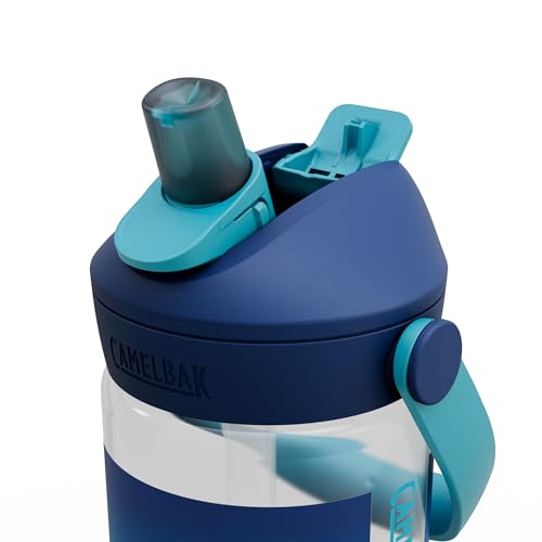 CamelBak Thrive Flip Straw Kids Bite Valve Water Bottle 14oz, Blue Haze - color: Blue Haze