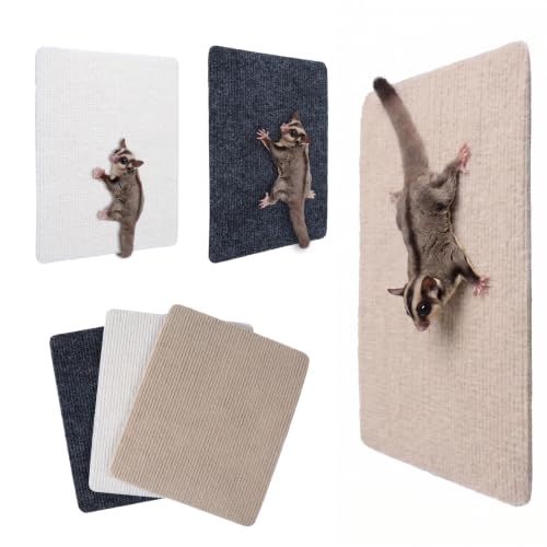 3PCS Sugar Glider Toys Climbing Mats, Sugar Glider Cage Accessories