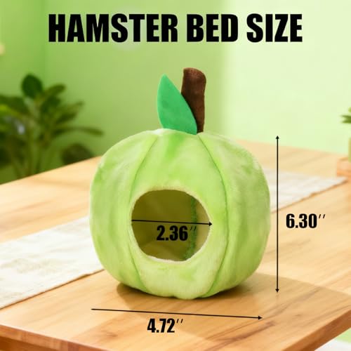 Hamster Hammock Warm Bed,Small Pet House Animals Cage Accessories,Rat Hideout,for Mini Small Animal Mice,Sugar Glider,Chinchilla,Dwraf Hamster(Green) - color: Green