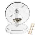 Hamiledyi Silent Hamster Wheel 7 Inch Small Animals Running Exercise Wheel with Adjustable Stand Quiet Hamster Running Wheel Toy Anti-Slip Texture Track Gerbil Exercise Toys for Mice Rat