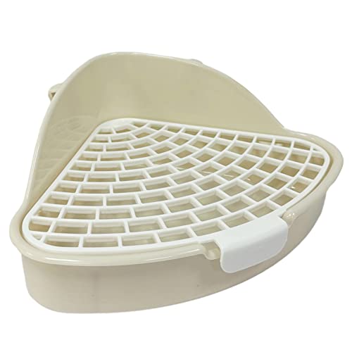 Small Animal Corner Litter Box, Cage Potty Trainer for Hamster, Rabbit, Guinea Pig, Ferret, Gerbil, Chinchilla (1)