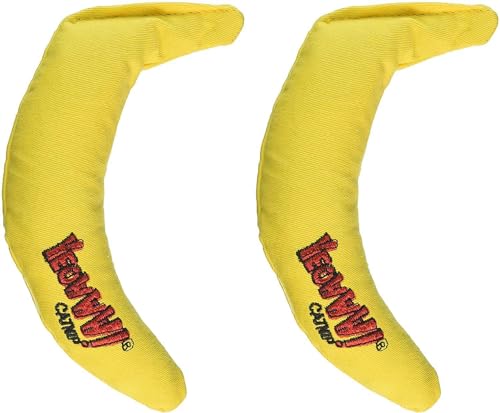 Yeowww! Yellow Banana Catnip Toy (2 Pack)