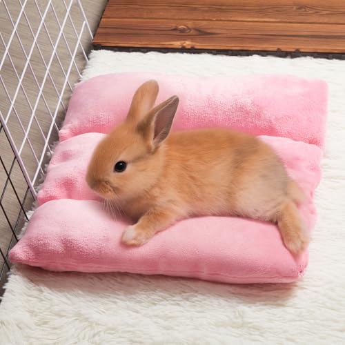 Weysat 3 Pack Rabbit Bed 15.7x14 Inch Soft Thickened Bunny Mat Concave | Plush Cushion for Cage Sleeping, Indoor Outdoor Use, Comfortable Concave Design, Thickened Padding for Small Pets Warmth