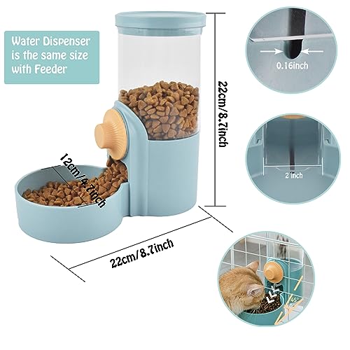 Hanging Automatic Rabbit Water Dispenser, Auto Dog Kennel Water Dispenser 35OZ Gravity Bunny Feeder, Dog Cage & Crate Waterer for Rabbit Guinea Pig Hedgehog Ferret Kitty Puppy
