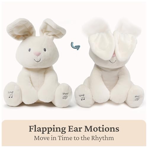 GUND Baby Flora Bunny 12-Inch Interactive Animated Musical Baby Toy - style: Flora