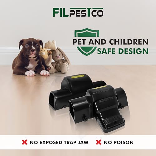 Large Rats Traps, Mouse Traps, Tunnel Snap Trap, 2 Count - style: 2 PCS