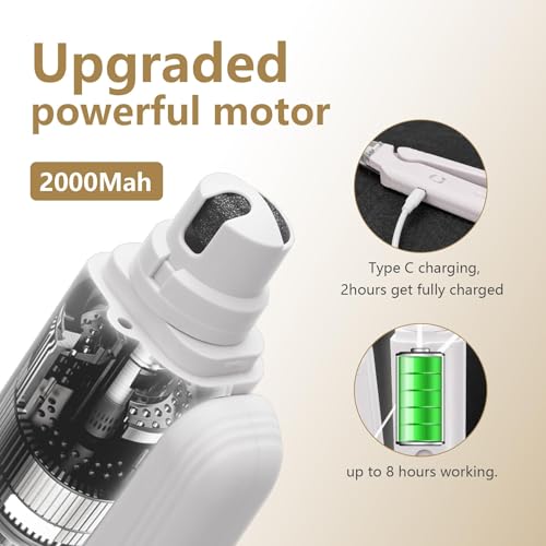 2 in 1 Pet Nail Clippers and Grinder with 2 Led Lights for Dogs Cats Birds Hamster Nail Claw Trimmer Rechargeable Low Noise Dog Nail Clippers and Grinder Quick Sensor