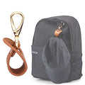 Hat Clip for Travel, Cap Holder Strap for Bags | Faux leather tab, zinc alloy clasp, fits baseball snapback and ponytail caps, mouse ear holder, hands free travel - color: Brown