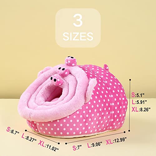 JanYoo Guinea Pig Rat Accessories Toys House Hideout Cage Supplies Chinchilla Cage Ferret Gerbil(S,Pig) - color: 2-Pig, size: S