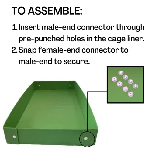 Midlee Guinea Pig Cage Plastic Liner - Green (41" x 24")