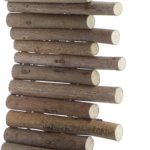 Pissente Hamster Wooden Fence, Hamster Climbing Ladder Flexible Wooden Arch Bendable Hamster House Wood Ladder Hideout Hamster Ladder Bridge Toy for Small Animals Turtles Pet Hamsters