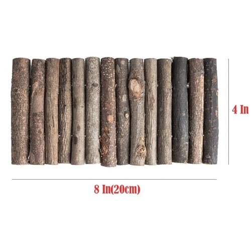 Hamiledyi Hamster Bridge Wooden Bridge Toy Rat Ladder for Small Animals Cage Wood Ladder Natural Hideout for Guinea Pig Chinchilla Ferret Reptile (Pack of 6) (6 Ladders) - size: 8.0"L x 4.0"W