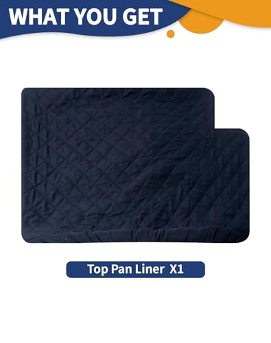 C-LIGHT Ferret Cage Liner, for Ferret Nation & Critter Nation Cage, 4-Layer Absorbent Pad with Ultrasonic Welding, Chinchilla Cage Accessories kit, Anti-Leak, Odor Control (TOP PAN Liner) - size: TOP PAN LINER