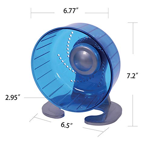 Hamster Exercise Wheel, Silent Spinner Hamster Running Wheels, Diameter 6.7 inch, Blue - color: Blue, size: 6.7 Inch