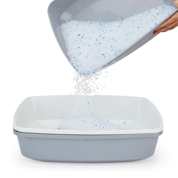 So Phresh by Petco Grey & White Lift-to-Sift Cat Litter Pan Large 19.7" L