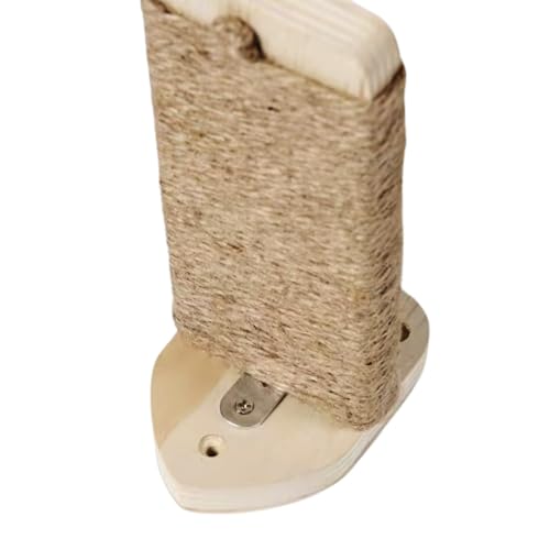3-in-1 Cat Climbing Wall Steps with Hemp Rope, Shelves and Perches, Scratching Pads for Cats Playing and Climbing (Wood) - color: Wood