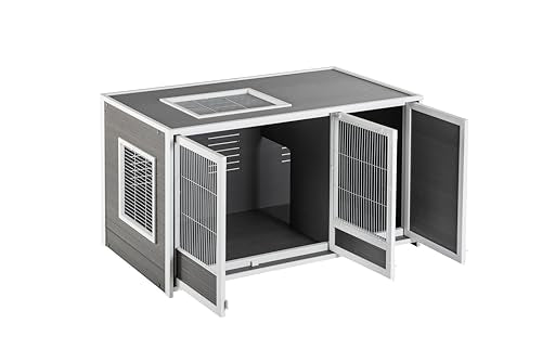 New Age Pet ECOFLEX Cozy Critter Chateau, Small Animal Hutch, 7.6 Sq Ft Living Space