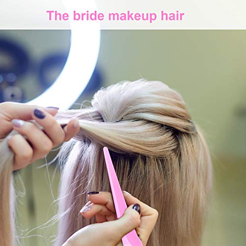 Yaomiao 6 Pcs Teasing Brush Set 3 Row Nylon Rat Tail Combs for Fine Hair | Back Combing, Root Lifting, Scalp Massage, Hair Brushes for Women Salon Home Use, Black, Blue, Pink, Purple - color: Black, Blue, Pink, Purple
